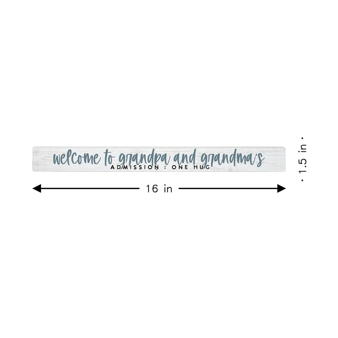 Welcome Admission Grandparent Gift Shelf-Sitter Sign