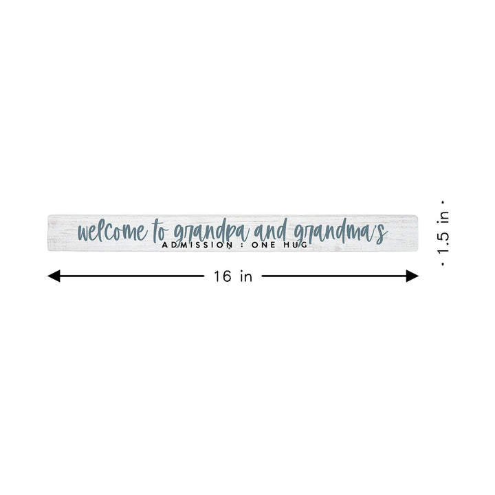 Welcome Admission Grandparent Gift Shelf-Sitter Sign