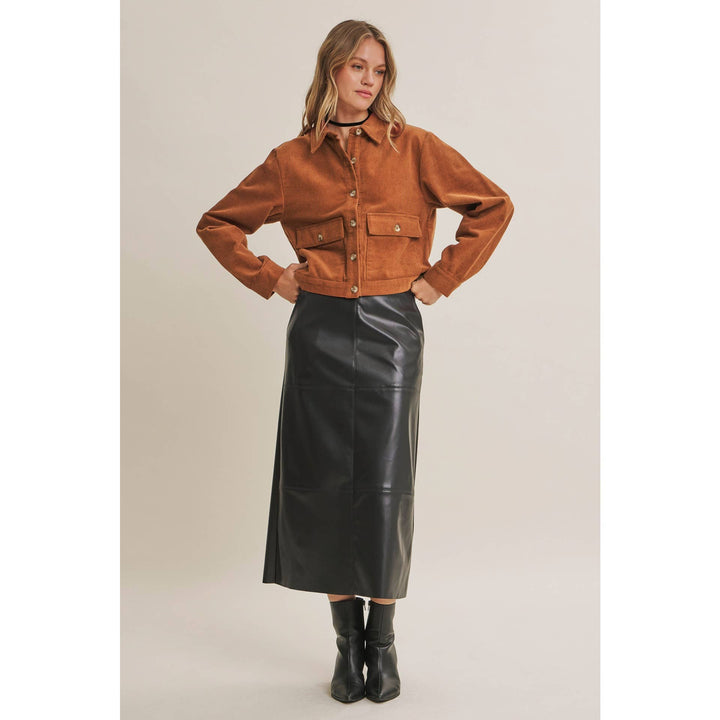 The Rowan Corduroy Cropped Jacket