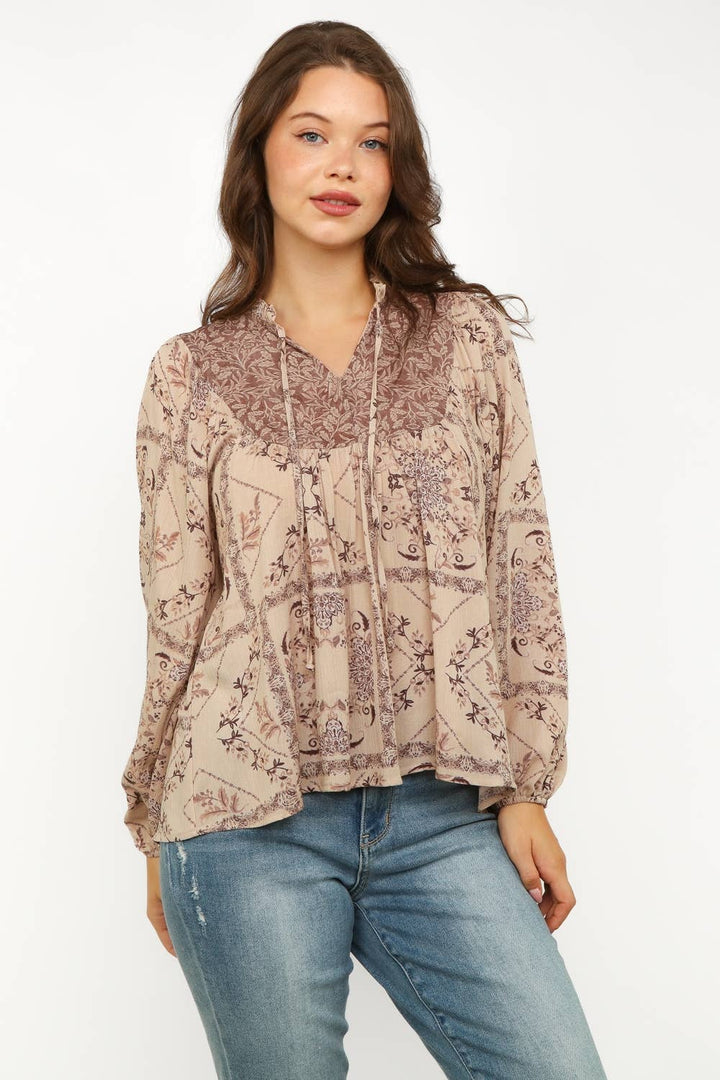 Plus Size Bohemian Blouse