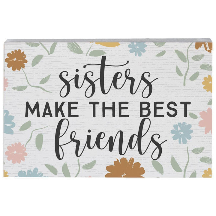 Sisters Make Best -  Floral Small Talk Rectangle