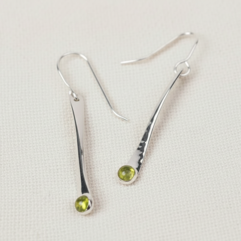 Curved Stem Dangle Earring