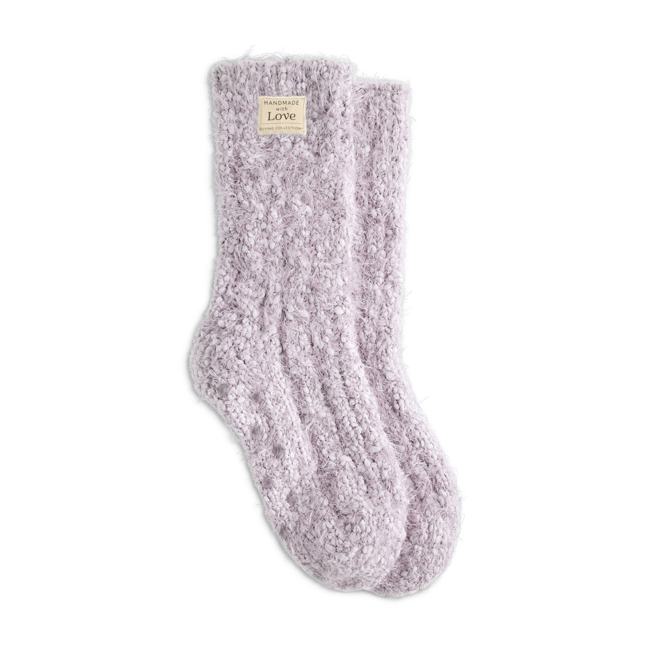 Women's Fuzzy Giving Socks with Grippers - Giving Collection