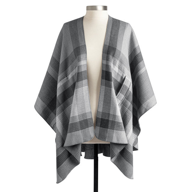 Plaid Reversible Wrap