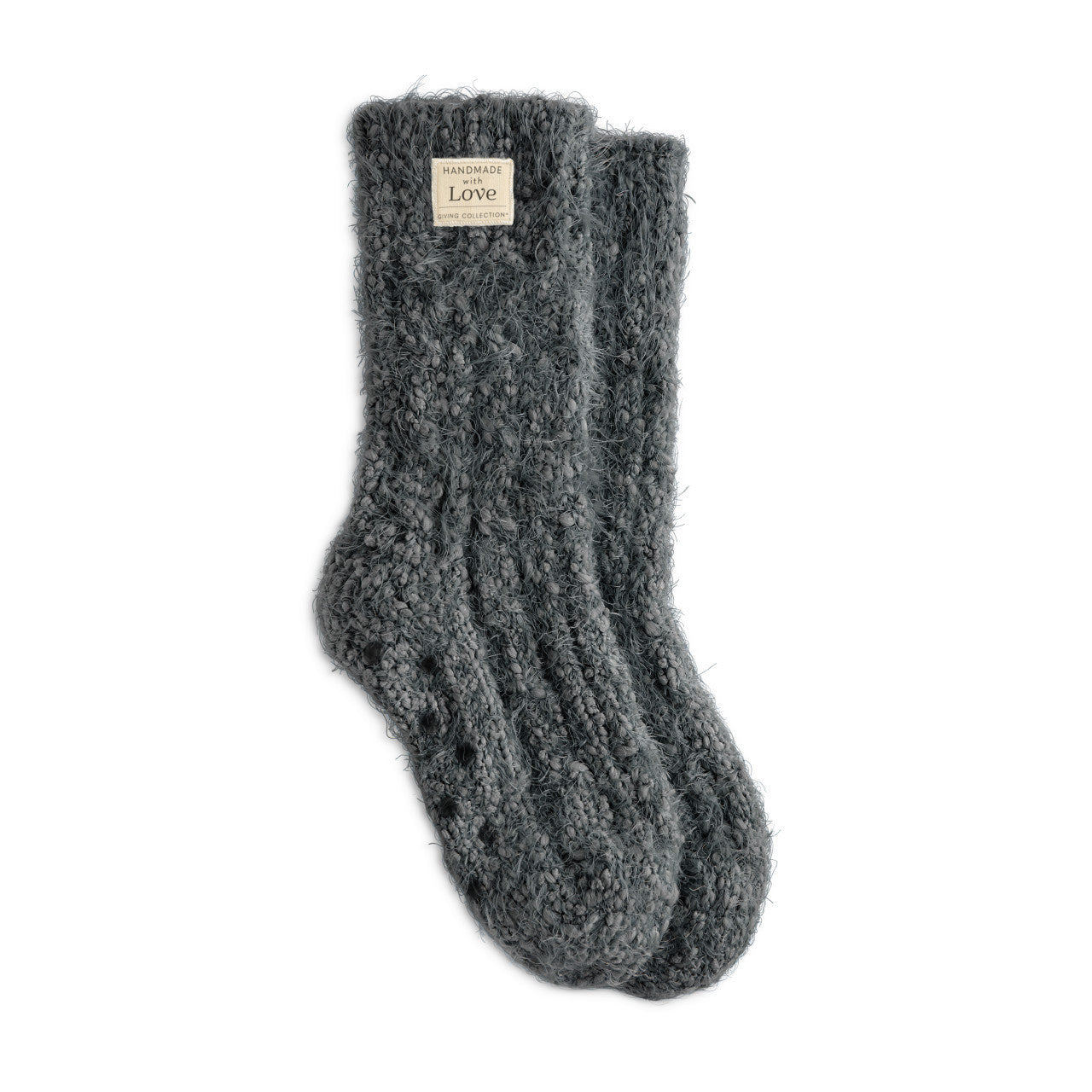 Women's Fuzzy Giving Socks with Grippers - Giving Collection