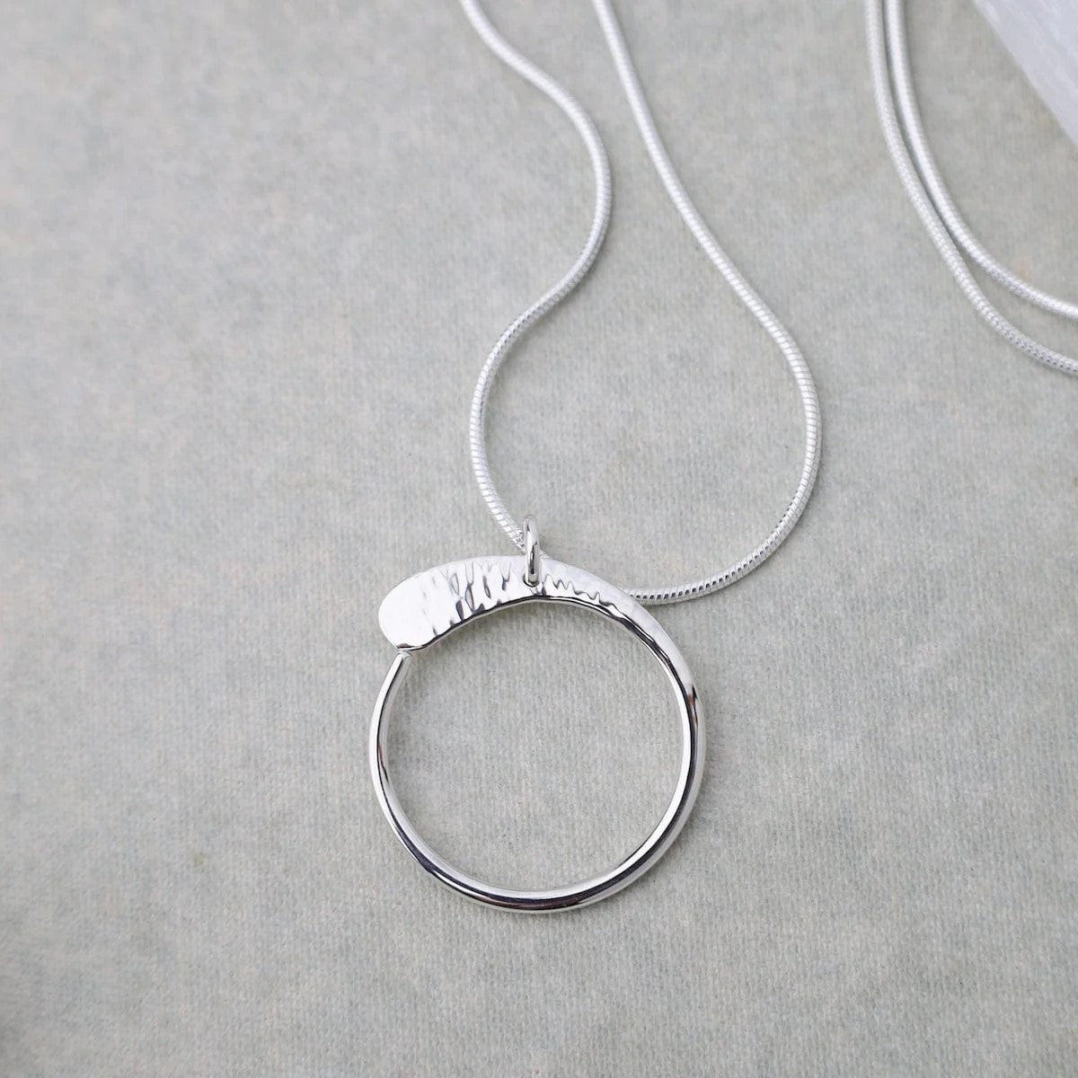 Hammered Circle Necklace