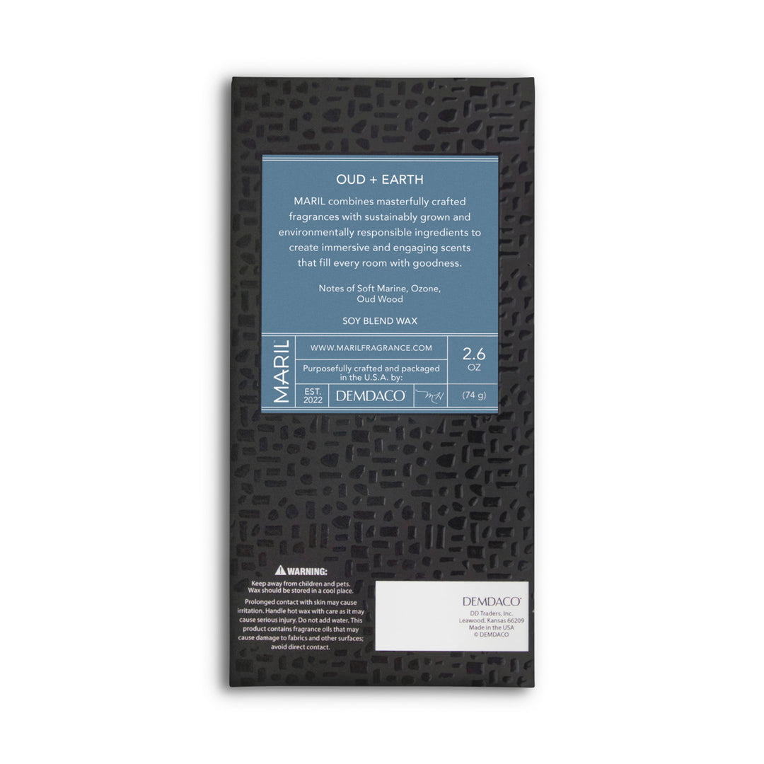 Oud + Earth Wax Melt