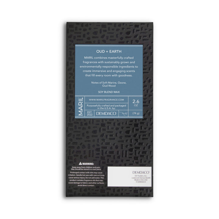 Oud + Earth Wax Melt