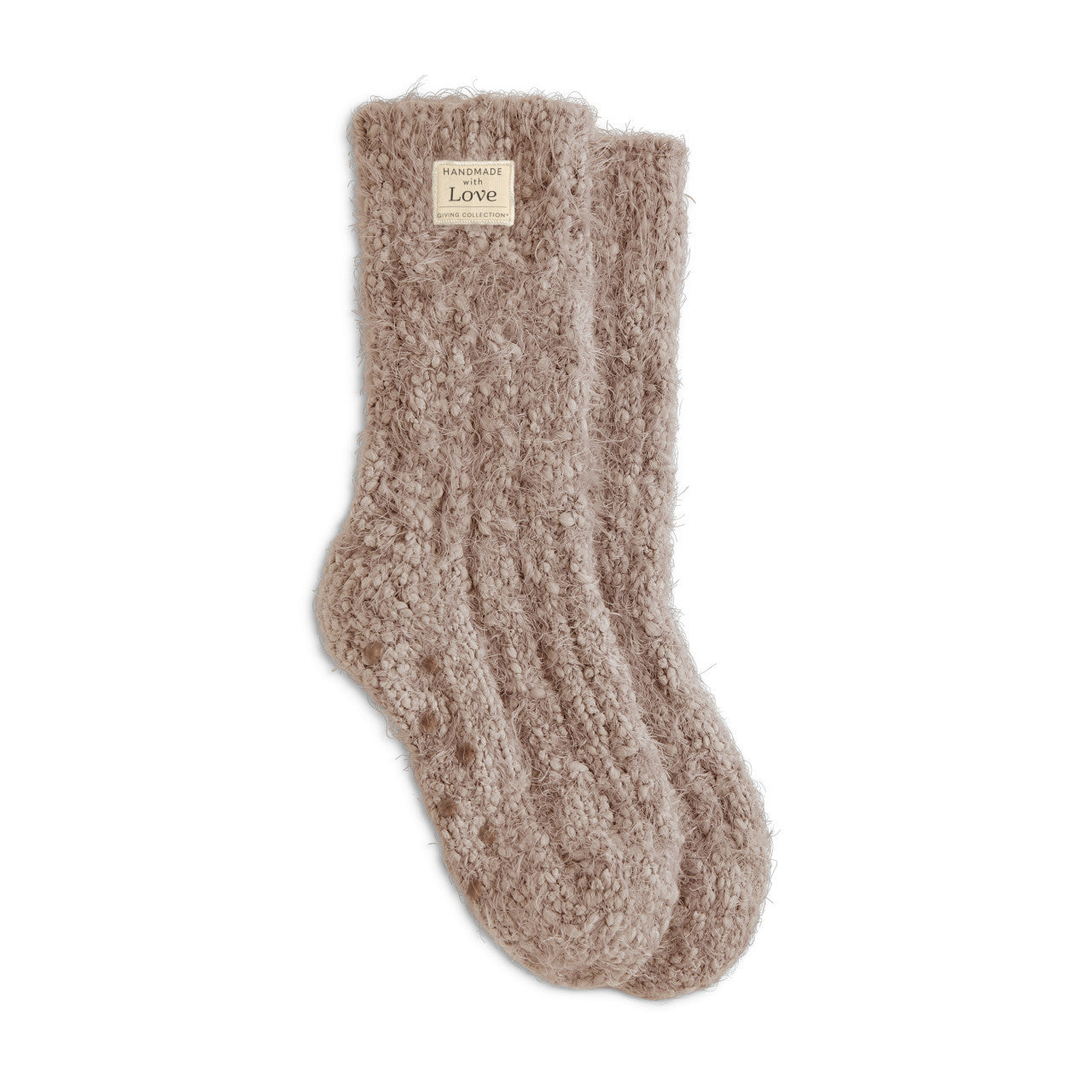 Women's Fuzzy Giving Socks with Grippers - Giving Collection