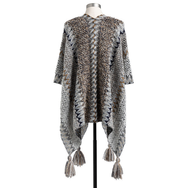 ZigZag Boucle Kimono - Neutral Mix