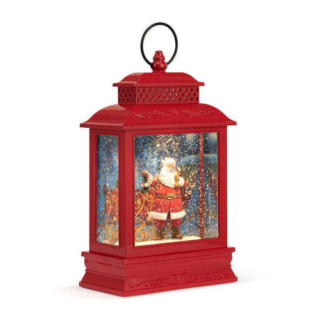 Lit Musical Here Comes Santa Claus Lantern