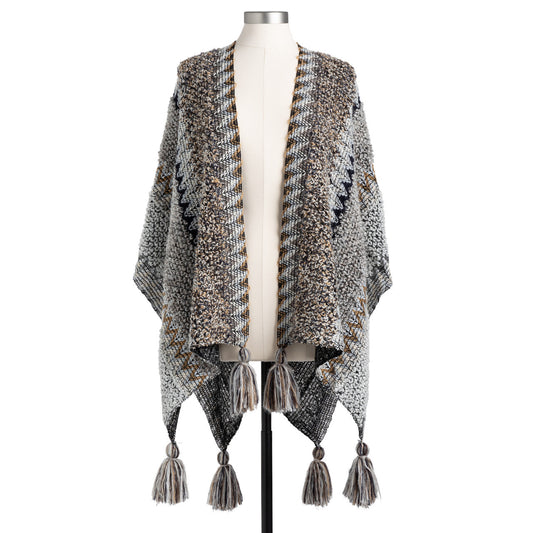 ZigZag Boucle Kimono - Neutral Mix