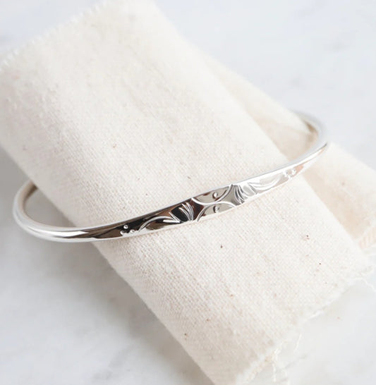 Stamped Design Cuff Bracelet