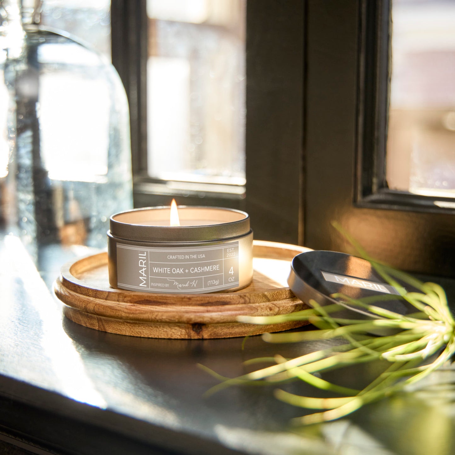 White Oak + Cashmere 4 oz. Travel Candle