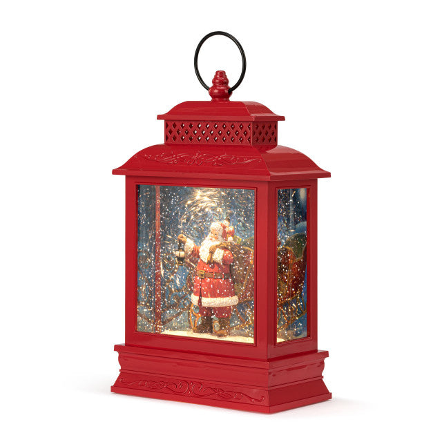 Lit Musical Here Comes Santa Claus Lantern