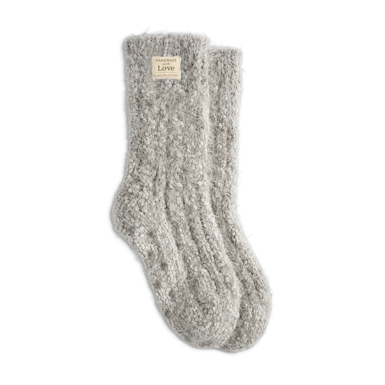 Women's Fuzzy Giving Socks with Grippers - Giving Collection